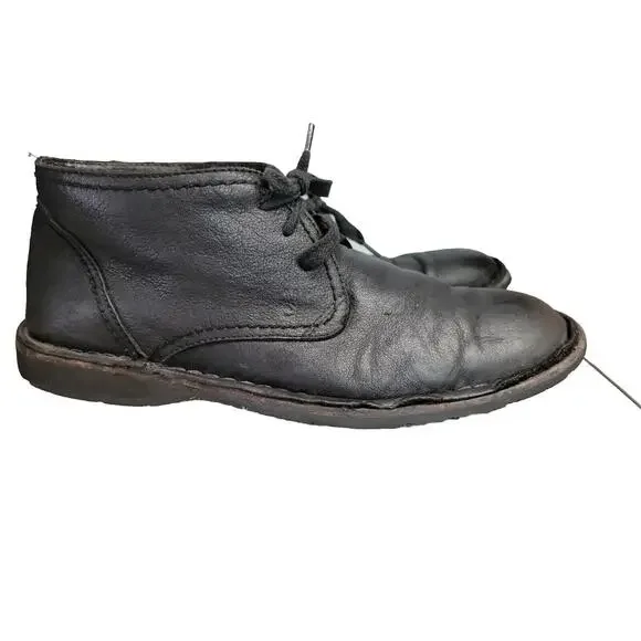John Varvatos Star USA Black Leather Vintage Men's Shoes Size9.5 M